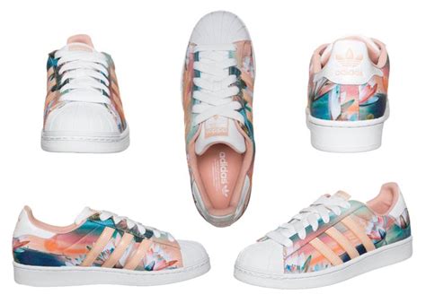 adidas superstar bloemenprint